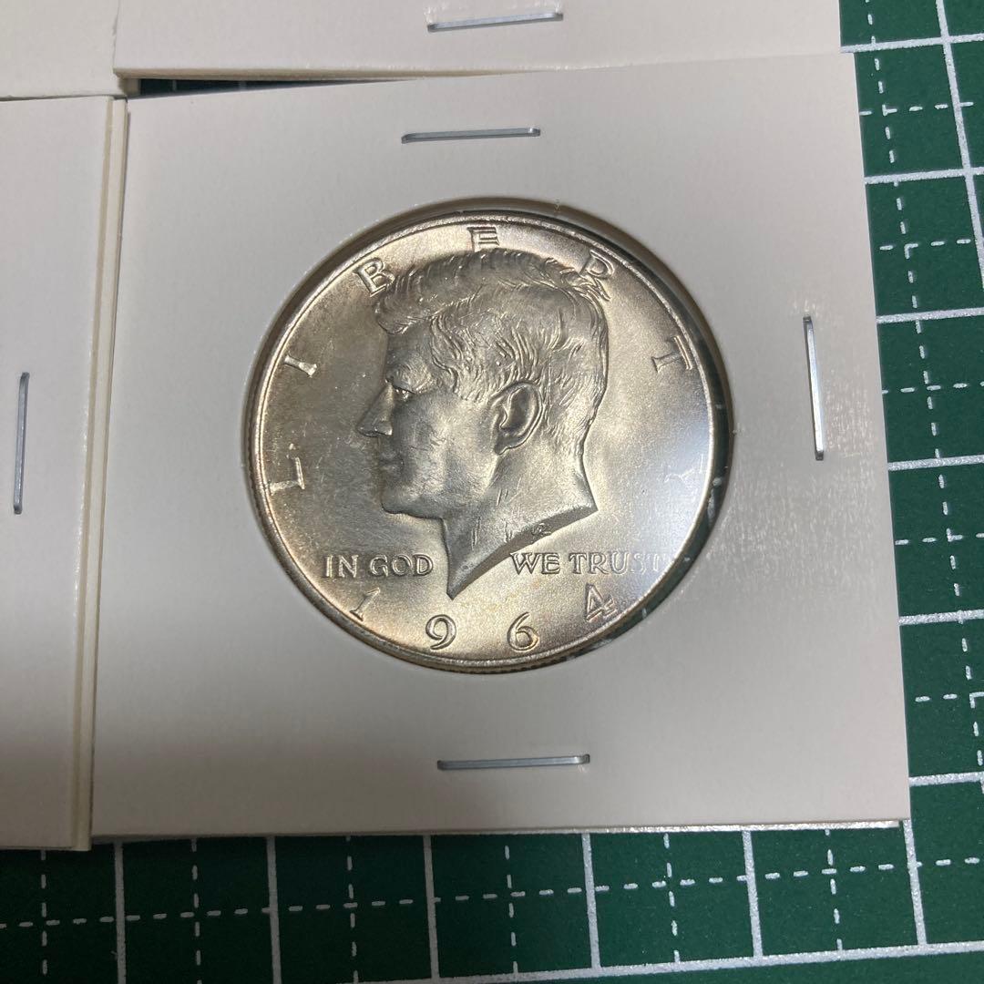 アメリカ ハーフダラー銀貨 4枚