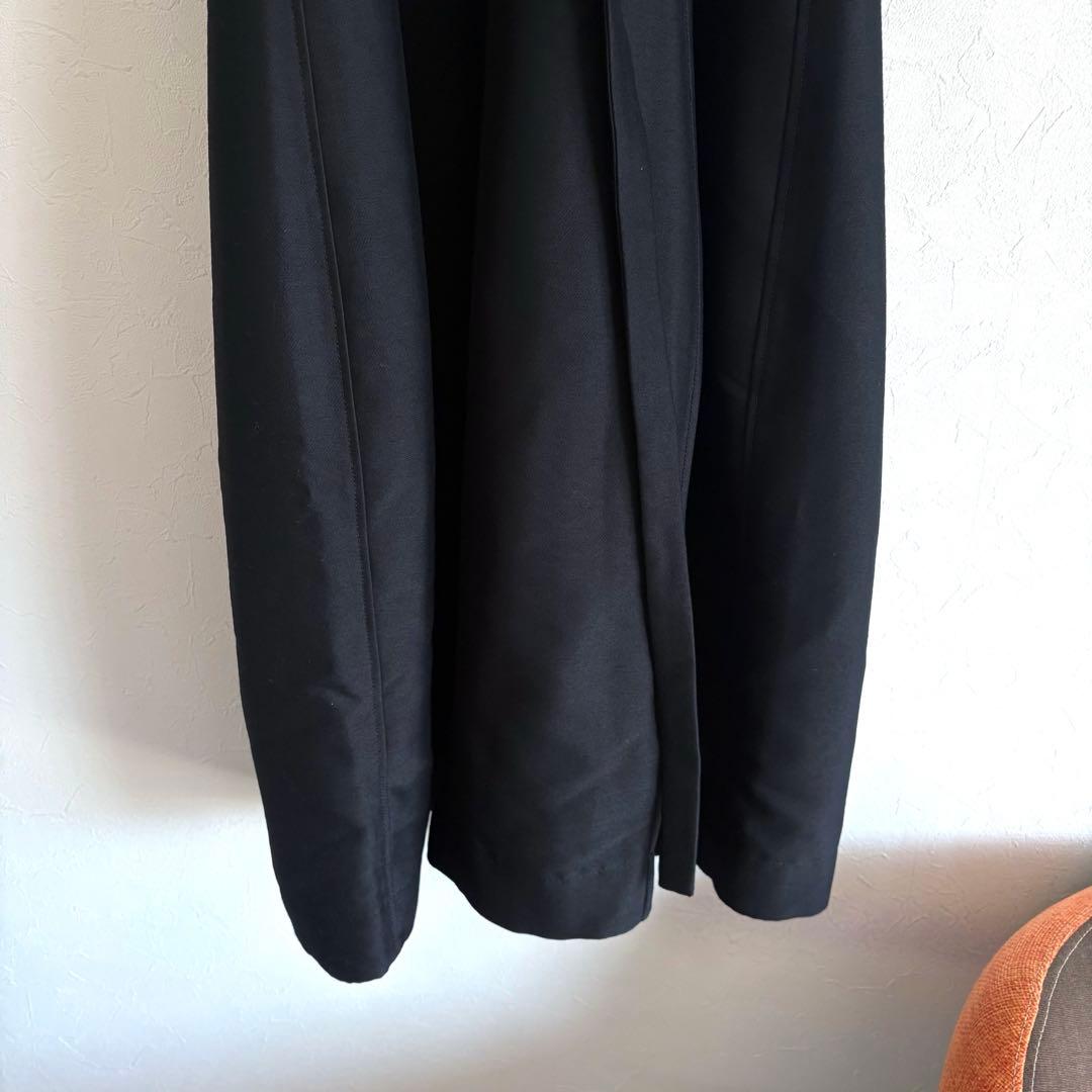 美品 ESTNATION エストネーション ダブルクロスVネックワンピース 黒