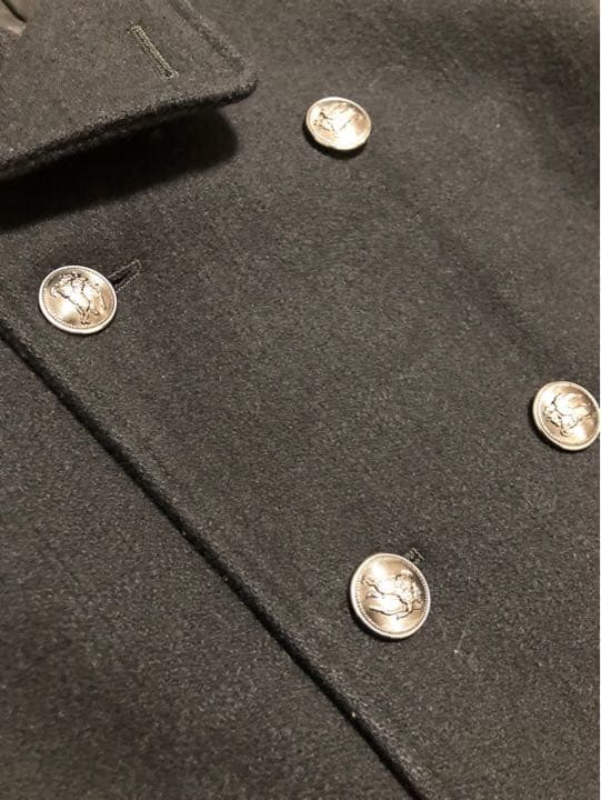[BURBERRY BLACK LABEL] ウールナポレオンコート M