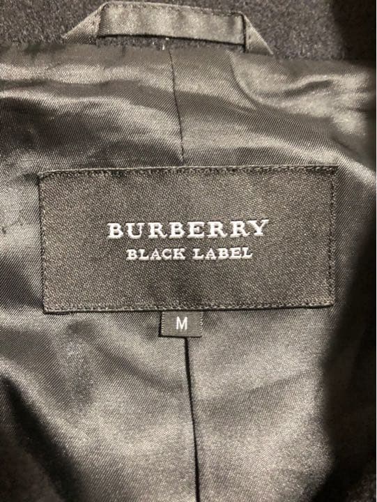 [BURBERRY BLACK LABEL] ウールナポレオンコート M