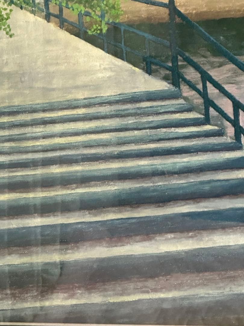 Ｆ25号キャンバス画　展覧会額縁　肉筆　油彩　絵画　夢　希望　インテリアア-ト