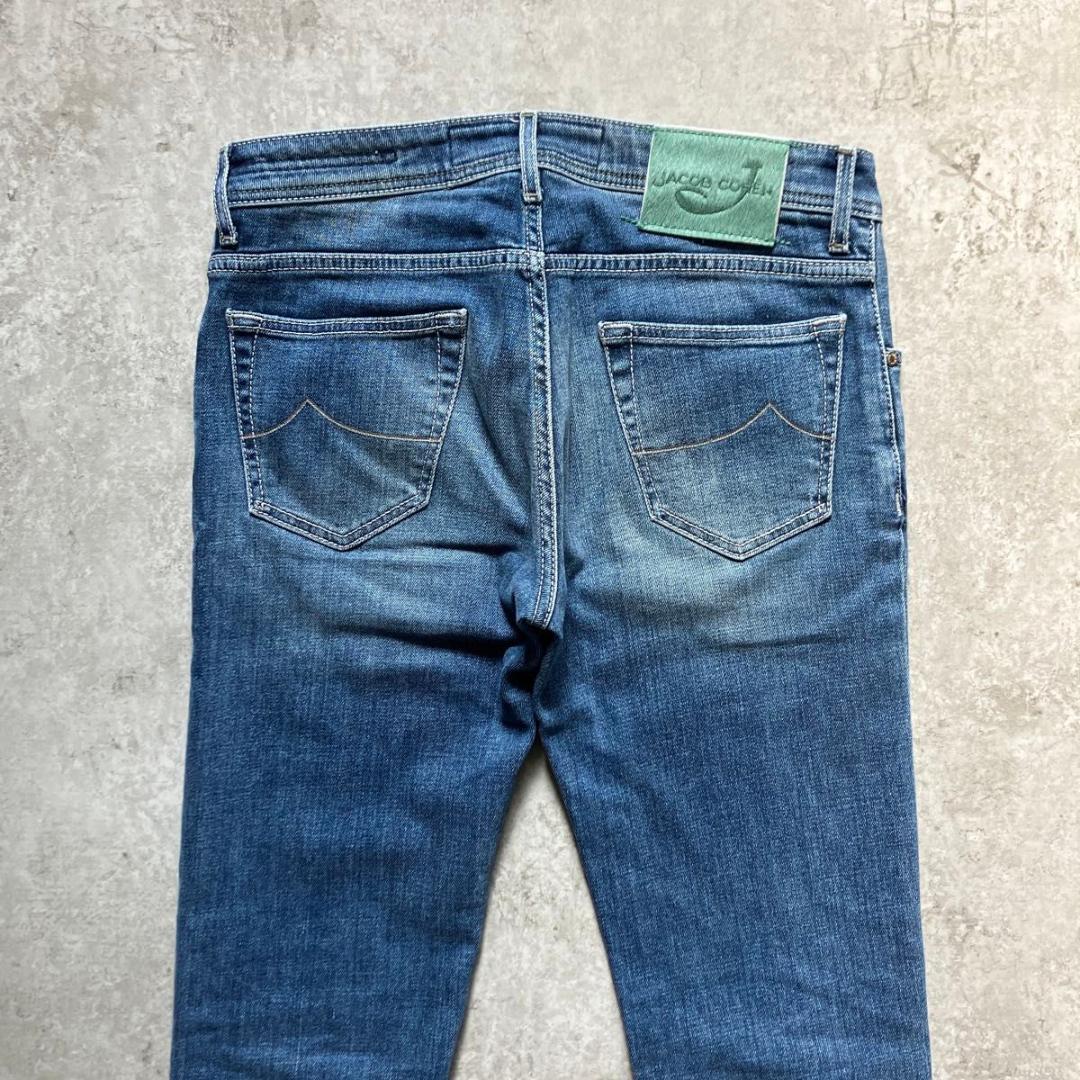 JACOB COHEN J622 32 ヤコブコーエン デニム ダメージ加工 青