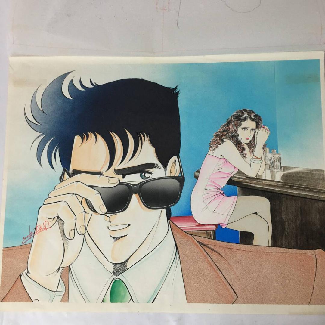 檜垣 憲朗 直筆カラー 原画 原稿 【ジ・ゴ・ロ】青年マンガ