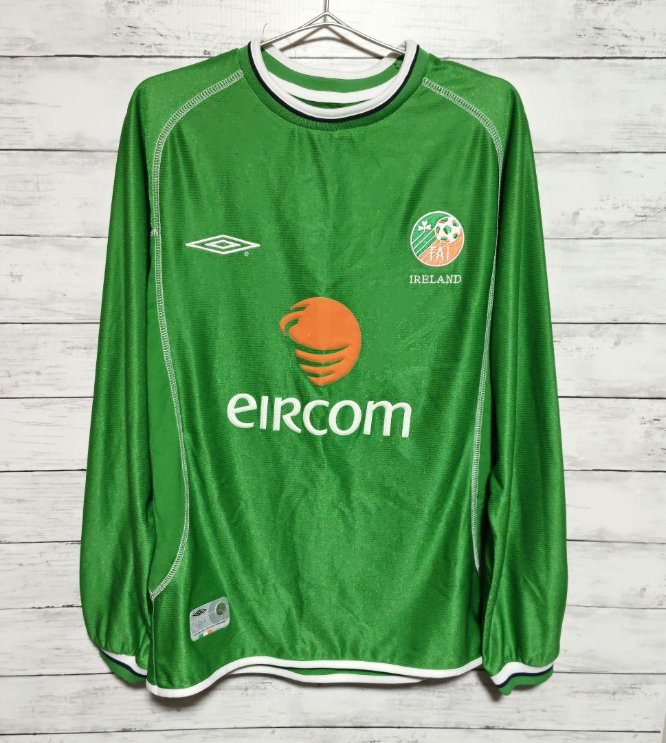 2002年 UMBRO アイルランド ロビーキーン　長袖　ユニフォーム