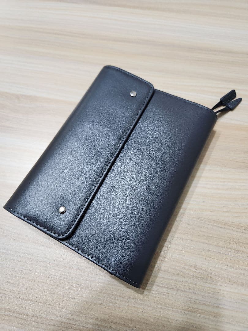 ほぼ日手帳カバー Charcoal Gray　本革　チャコールグレー