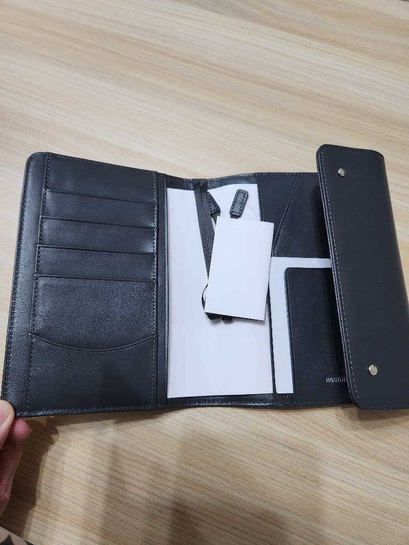 ほぼ日手帳カバー Charcoal Gray　本革　チャコールグレー