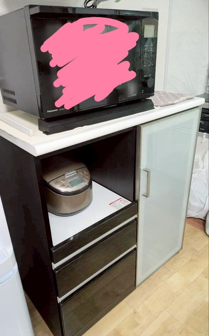 【値下げ　送料込み・9/19までの出品】ニトリ　食器棚　Ｎポスティア 90BK