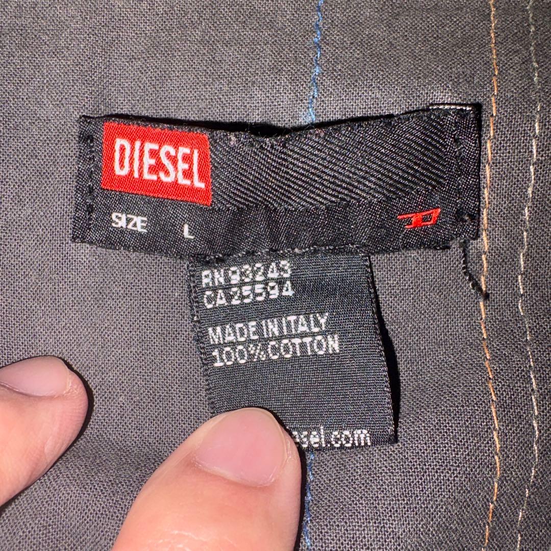 DIESEL ブラックデニムジャケット Lサイズ