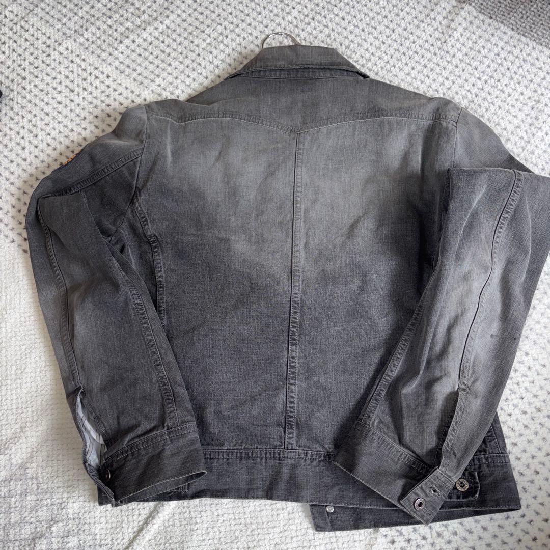 DIESEL ブラックデニムジャケット Lサイズ