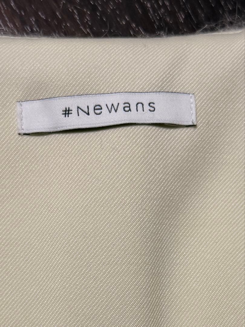 mochi‼️ロングコクーンファーベスト ジレ　ベスト　newans