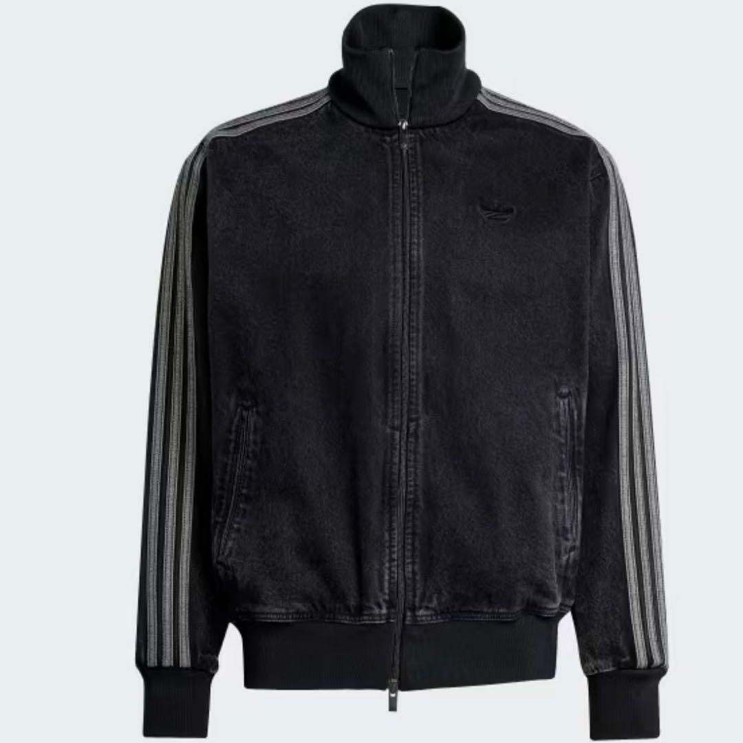 新品4XL】アディダス　デニムジャケットファイヤーバードトラックげんじ