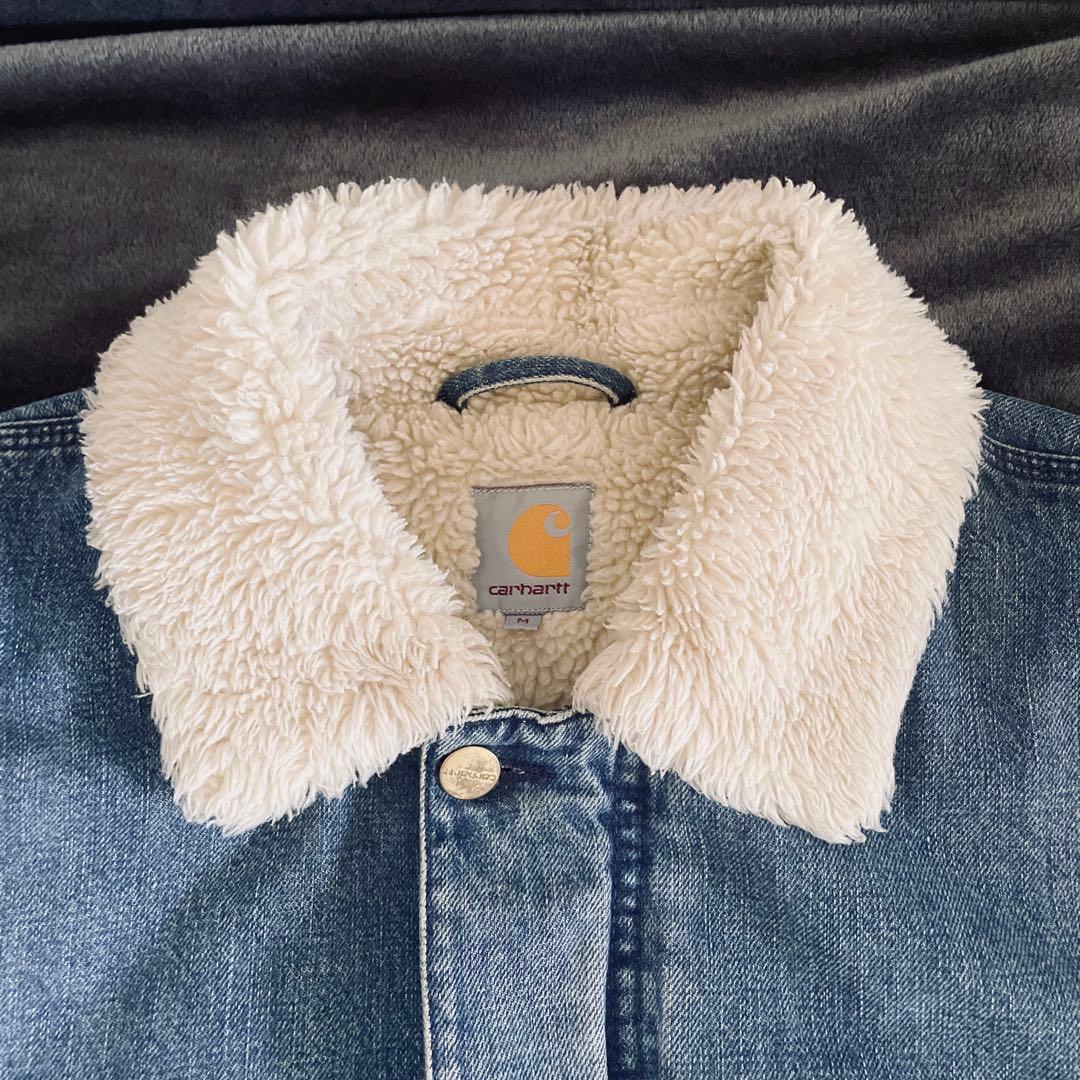 [希少]Carhartt デニムジャケット 裏ボア　アウター　メンズ
