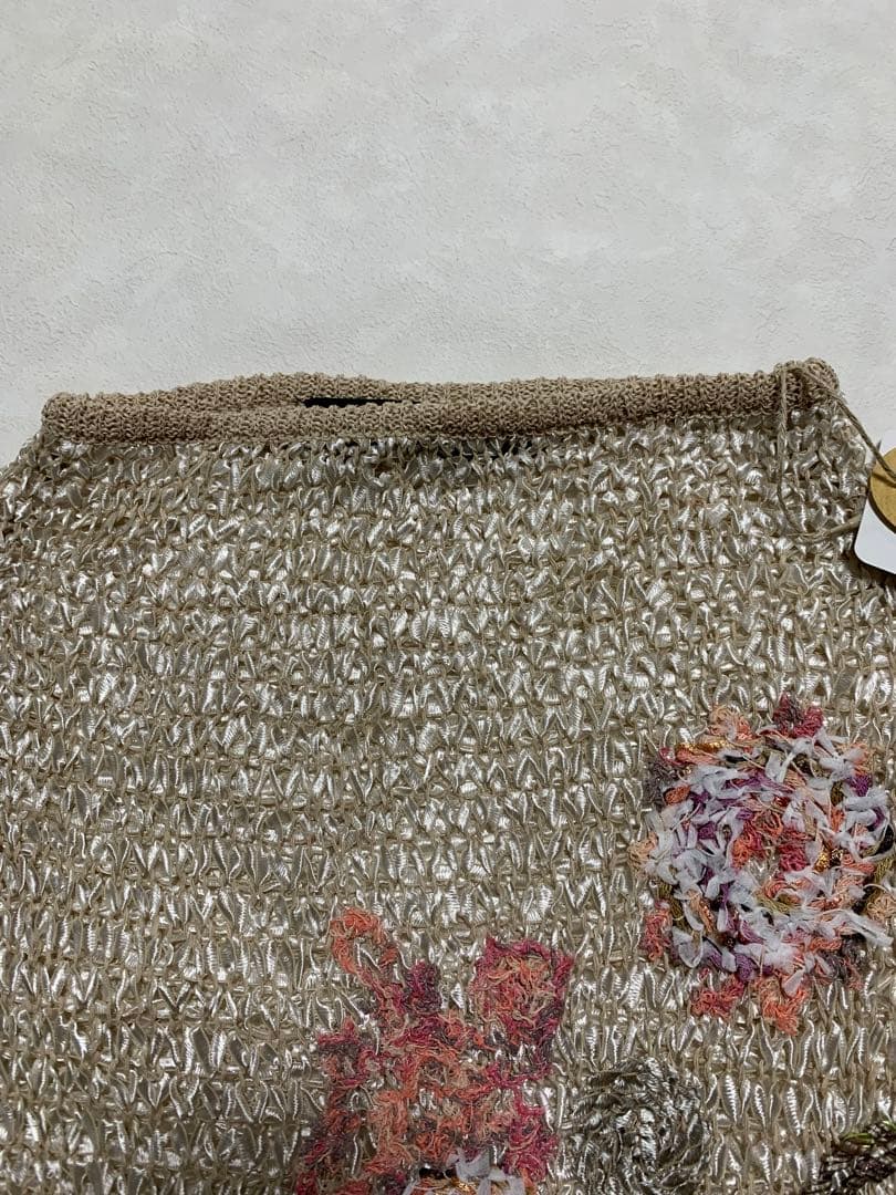 新品Bois de Boulogne 刺繍入りニットベスト