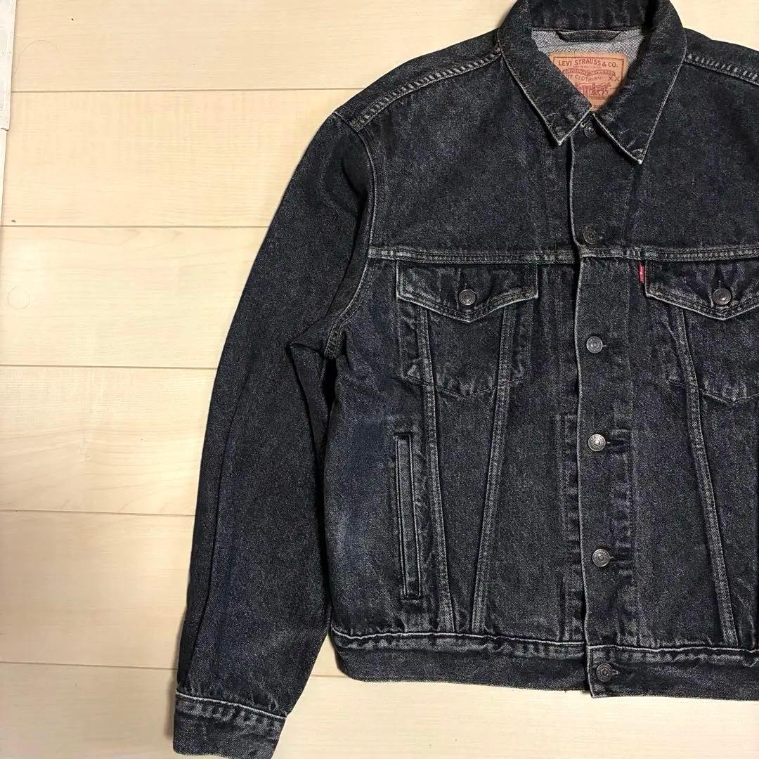 最終価格 先染めブラック 90s リーバイス 70503 デニム ジャケット L