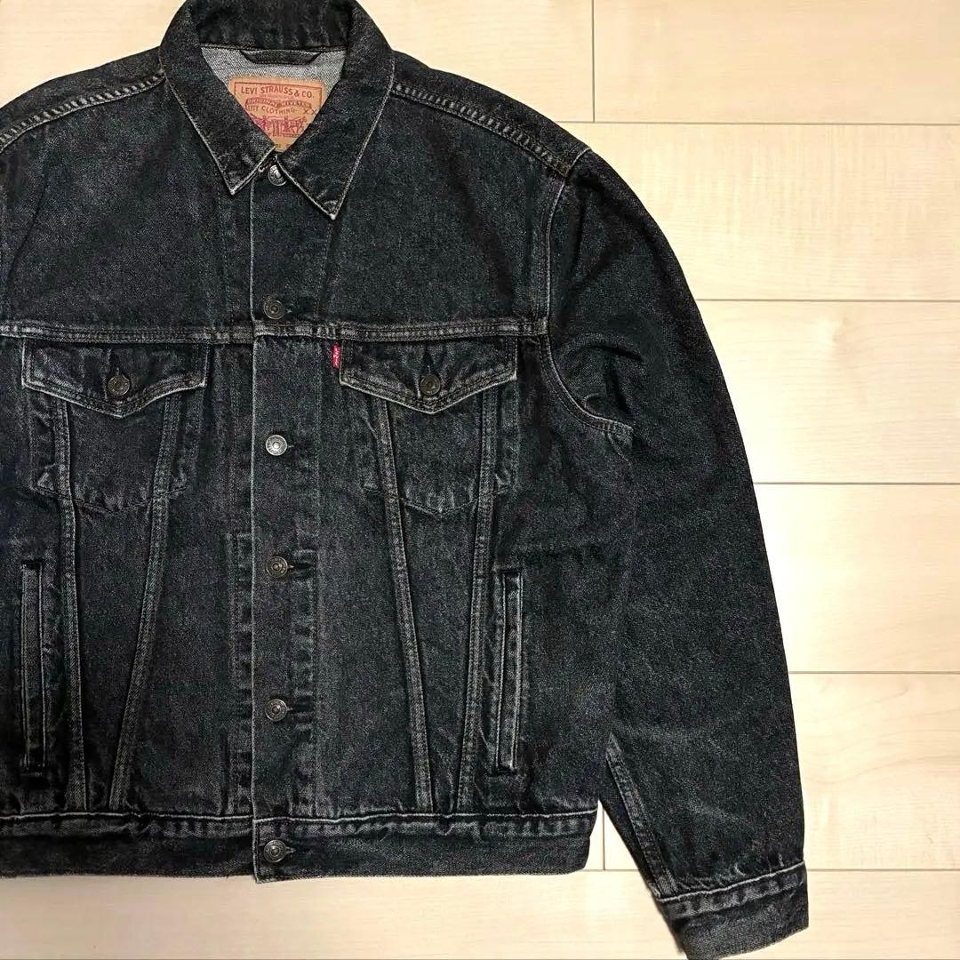 最終価格 先染めブラック 90s リーバイス 70503 デニム ジャケット L