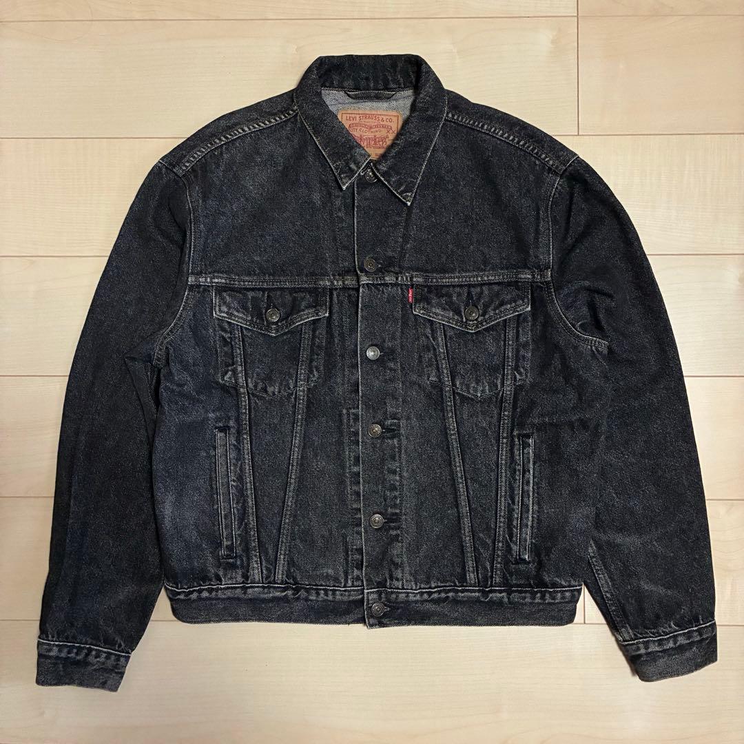 最終価格 先染めブラック 90s リーバイス 70503 デニム ジャケット L