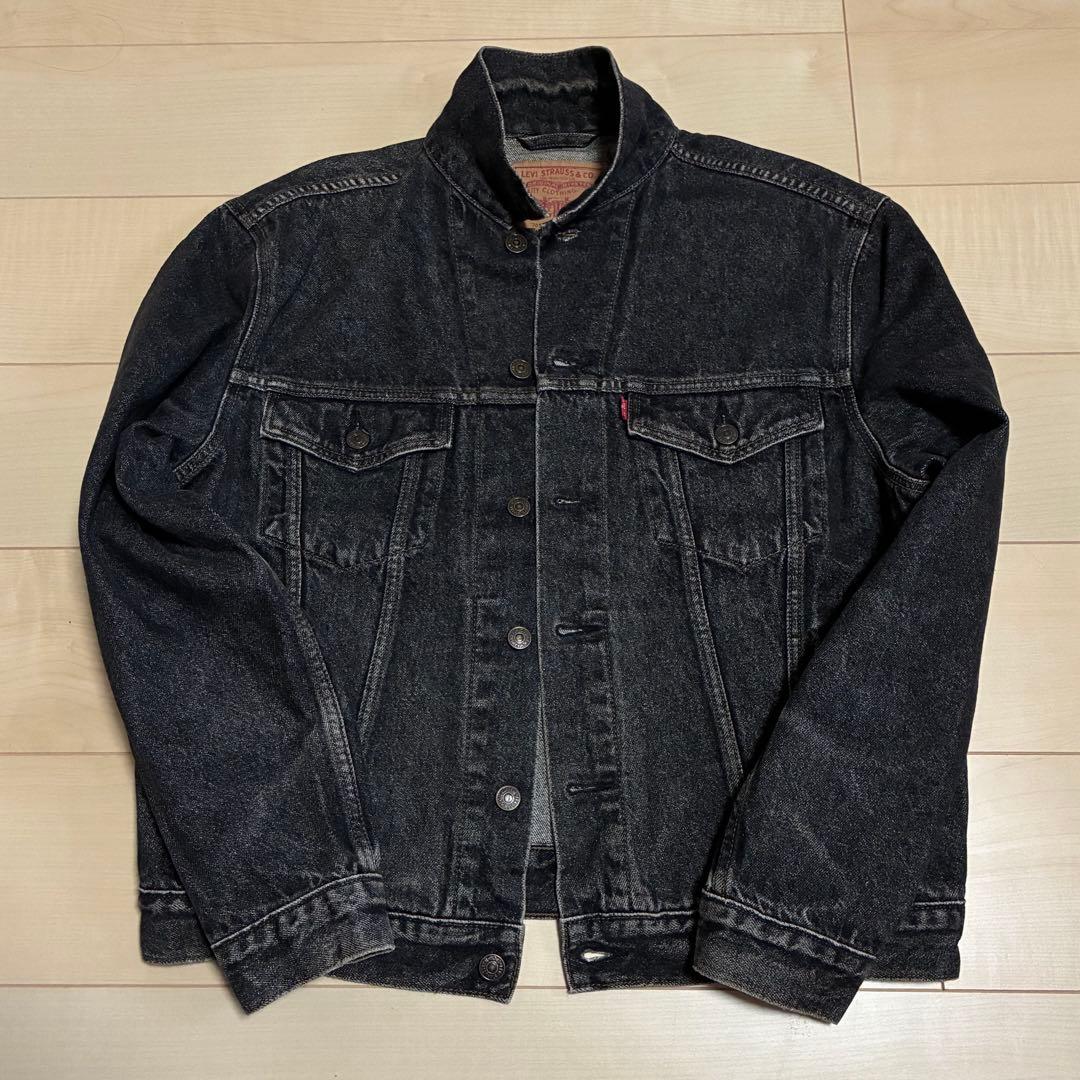 最終価格 先染めブラック 90s リーバイス 70503 デニム ジャケット L