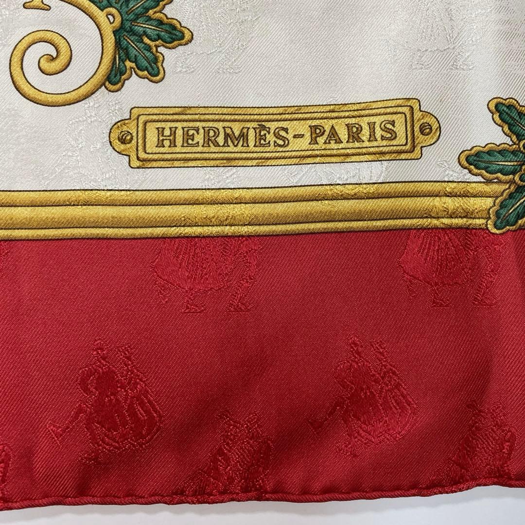 HERMES カレ 90 Joies d'Hiver 冬の愉しみ スカーフ