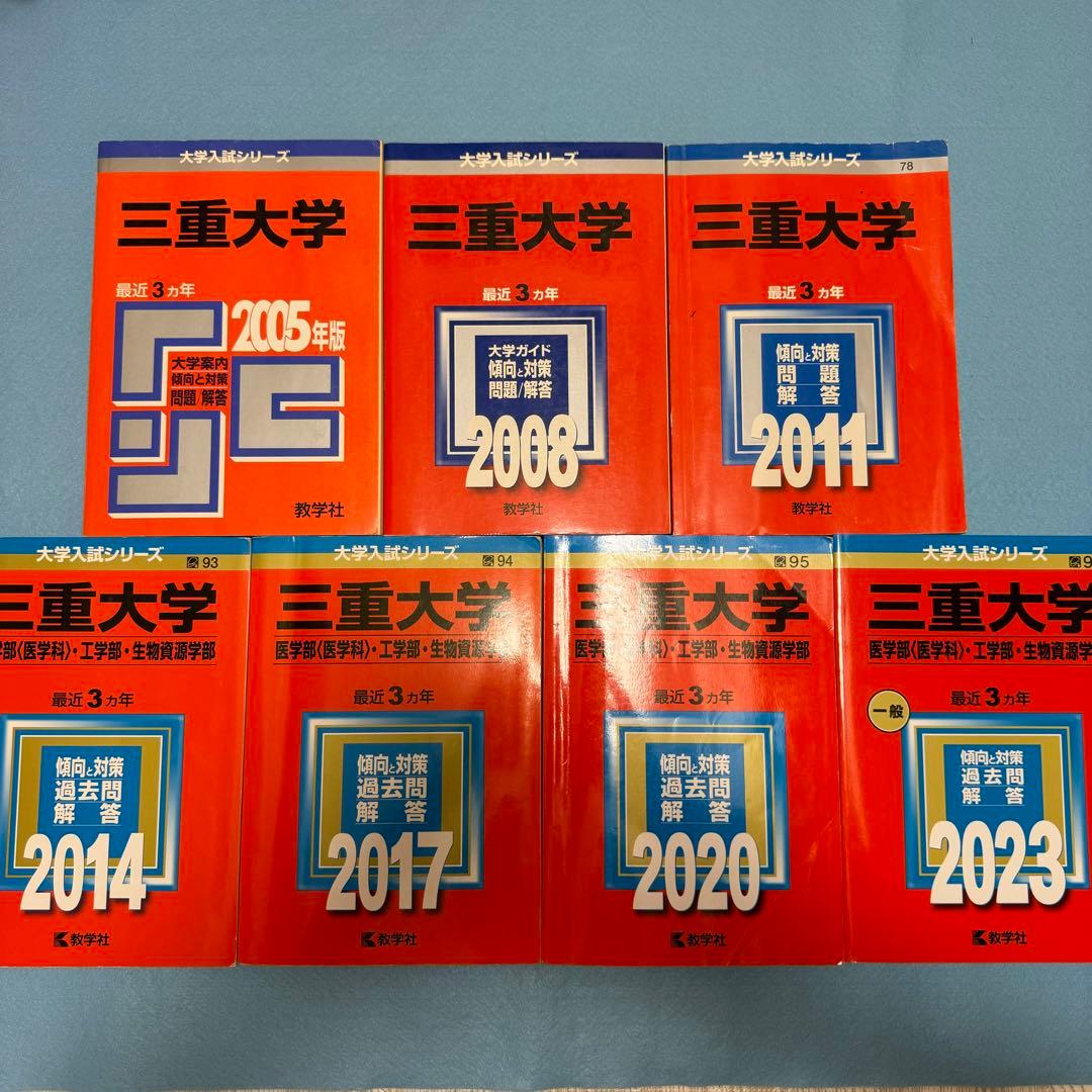 赤本　三重大学　理系　医学部　2002年～2022年 21年分