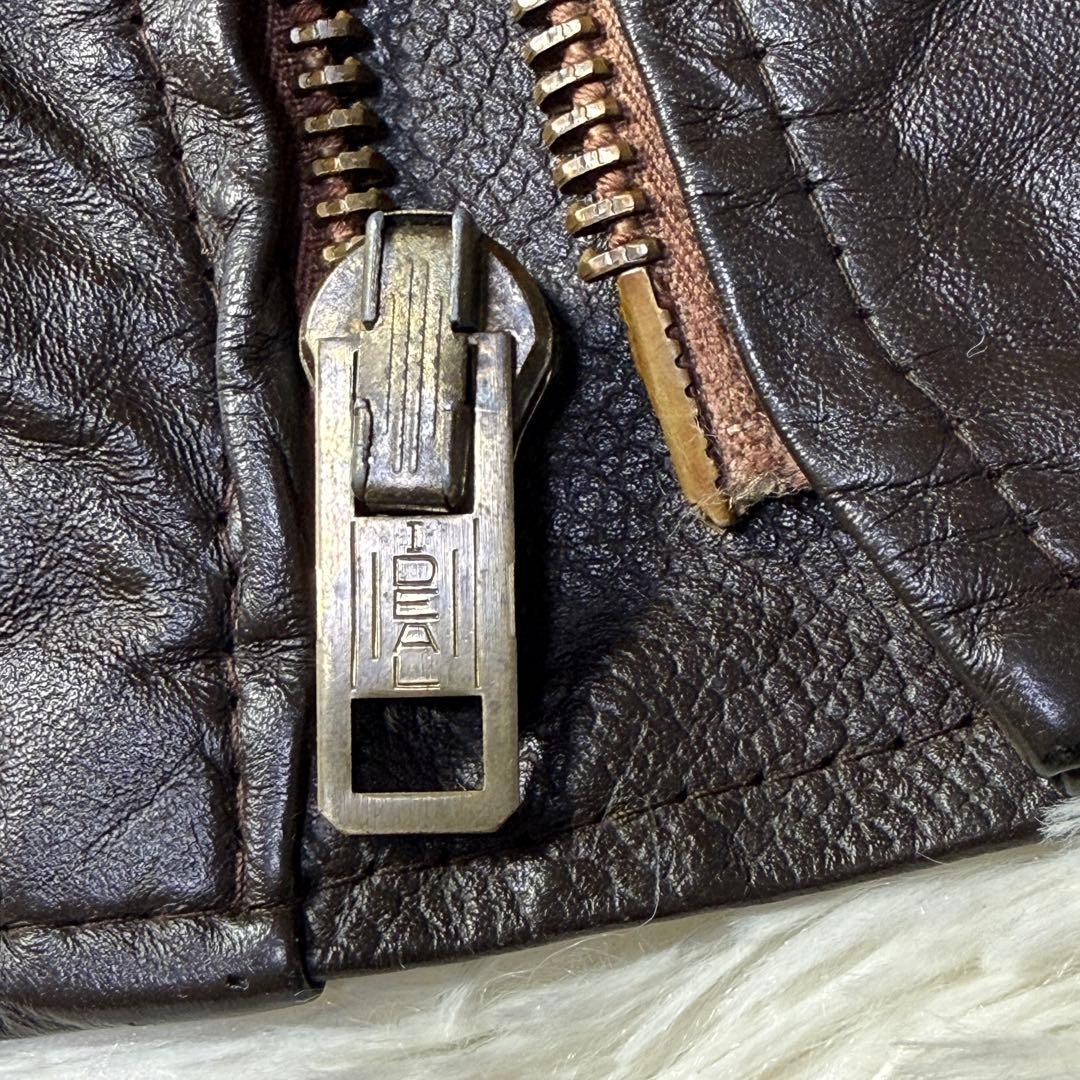 【70s】USA製 vintage G-1 フライト レザージャケット L 本革