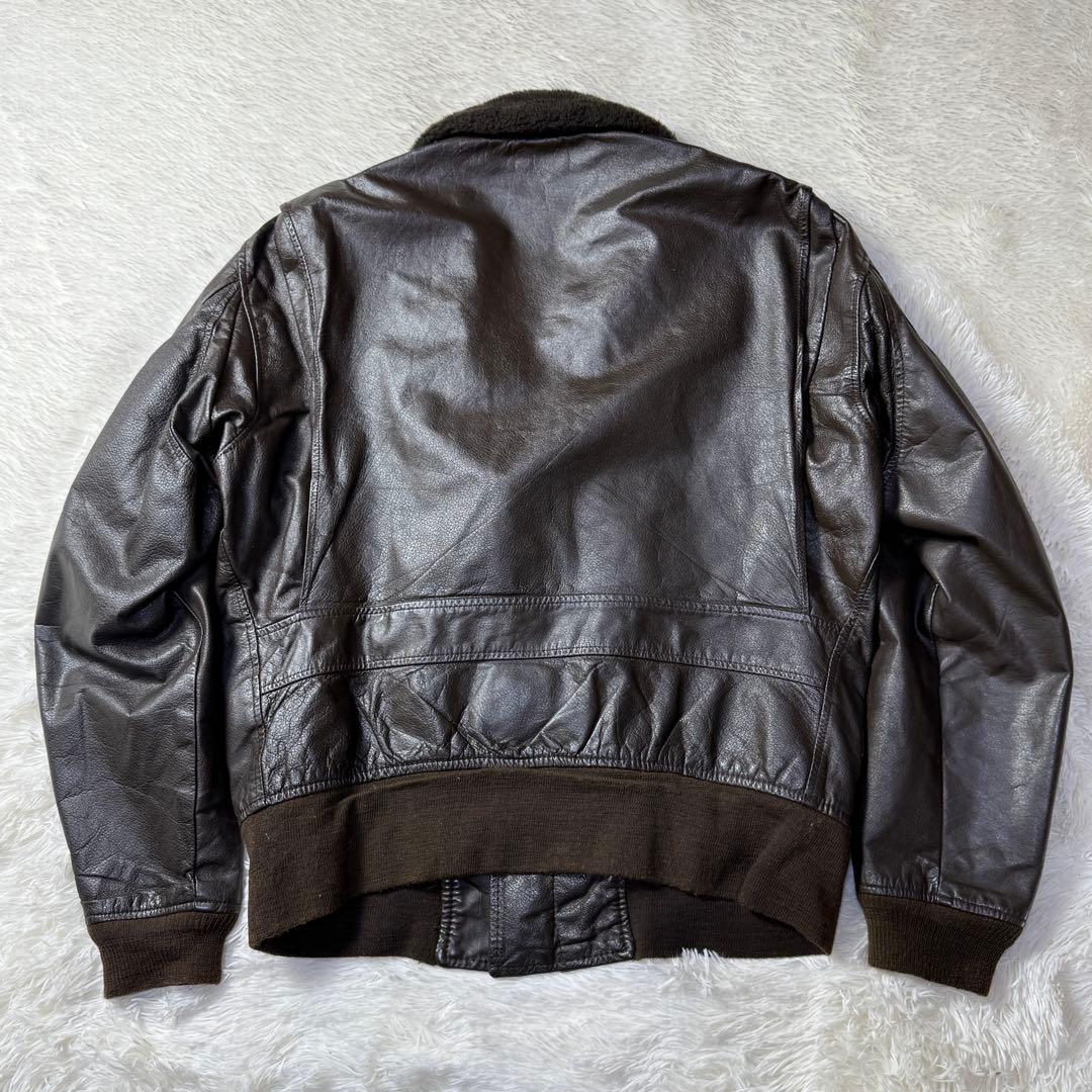 【70s】USA製 vintage G-1 フライト レザージャケット L 本革