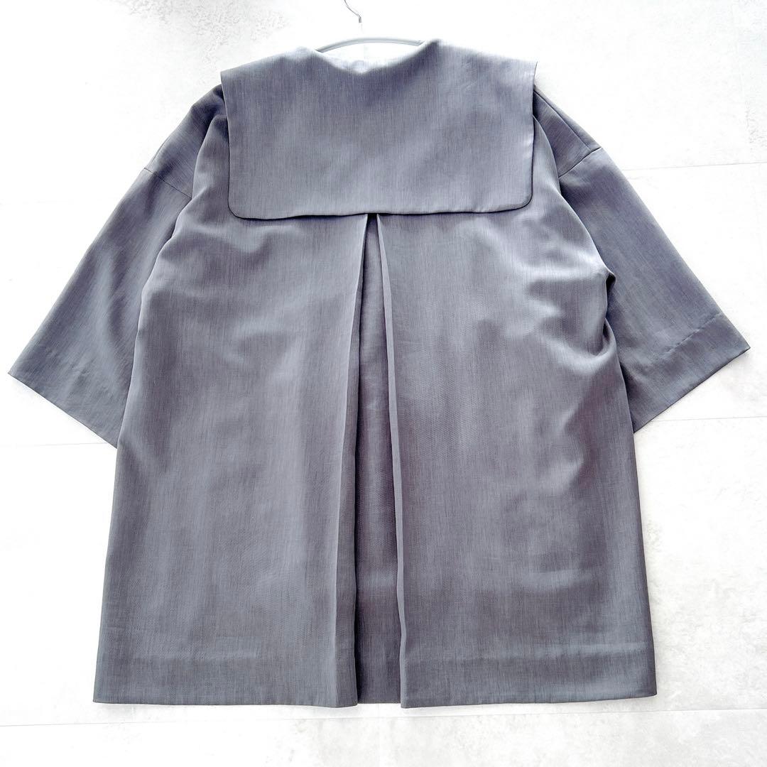 希少✨美品エンフォルド　アシンメトリーセーラーカラージャケット　グレー