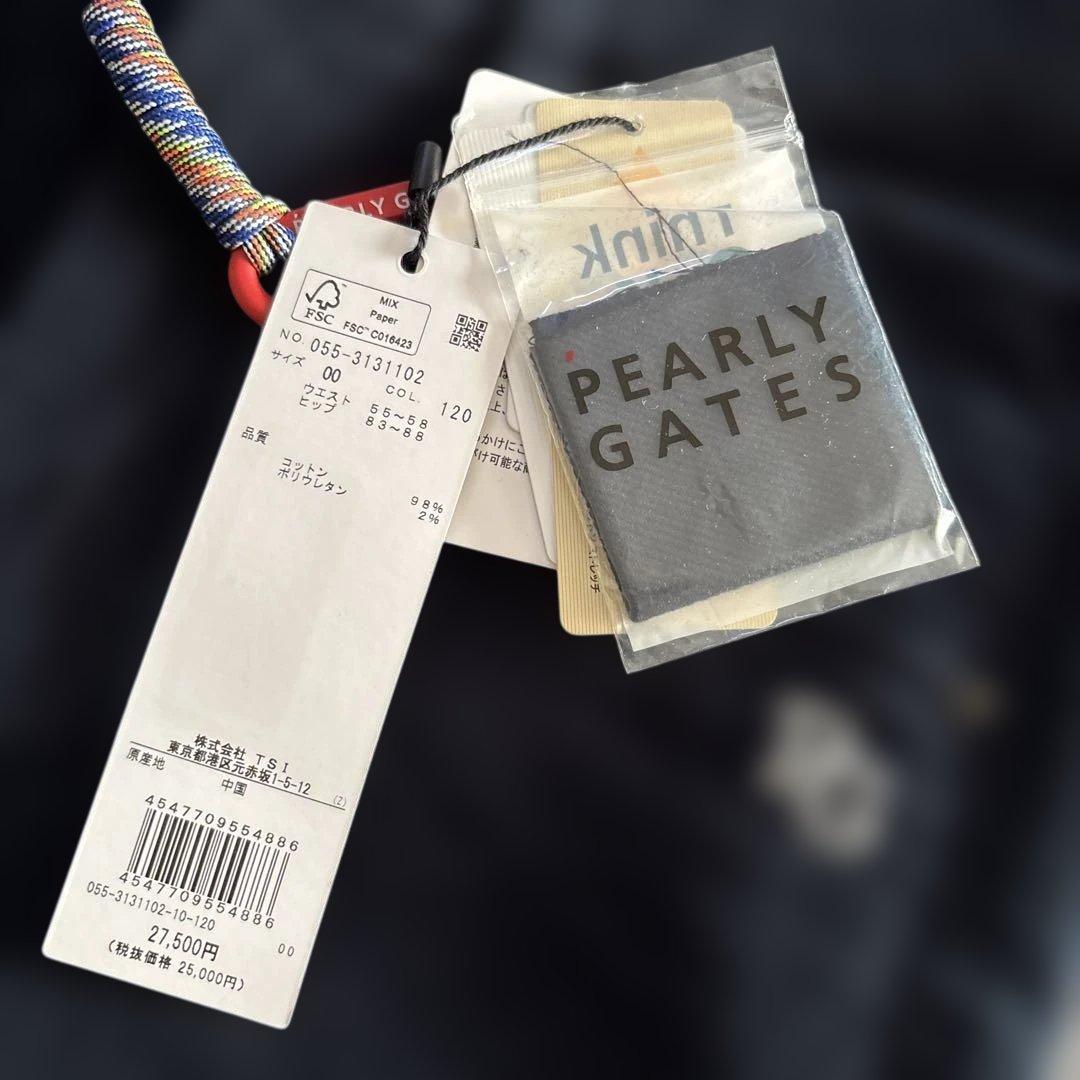 【新品タグ付】PEARLY GATES♪スリムパンツ 00 ダークネイビー