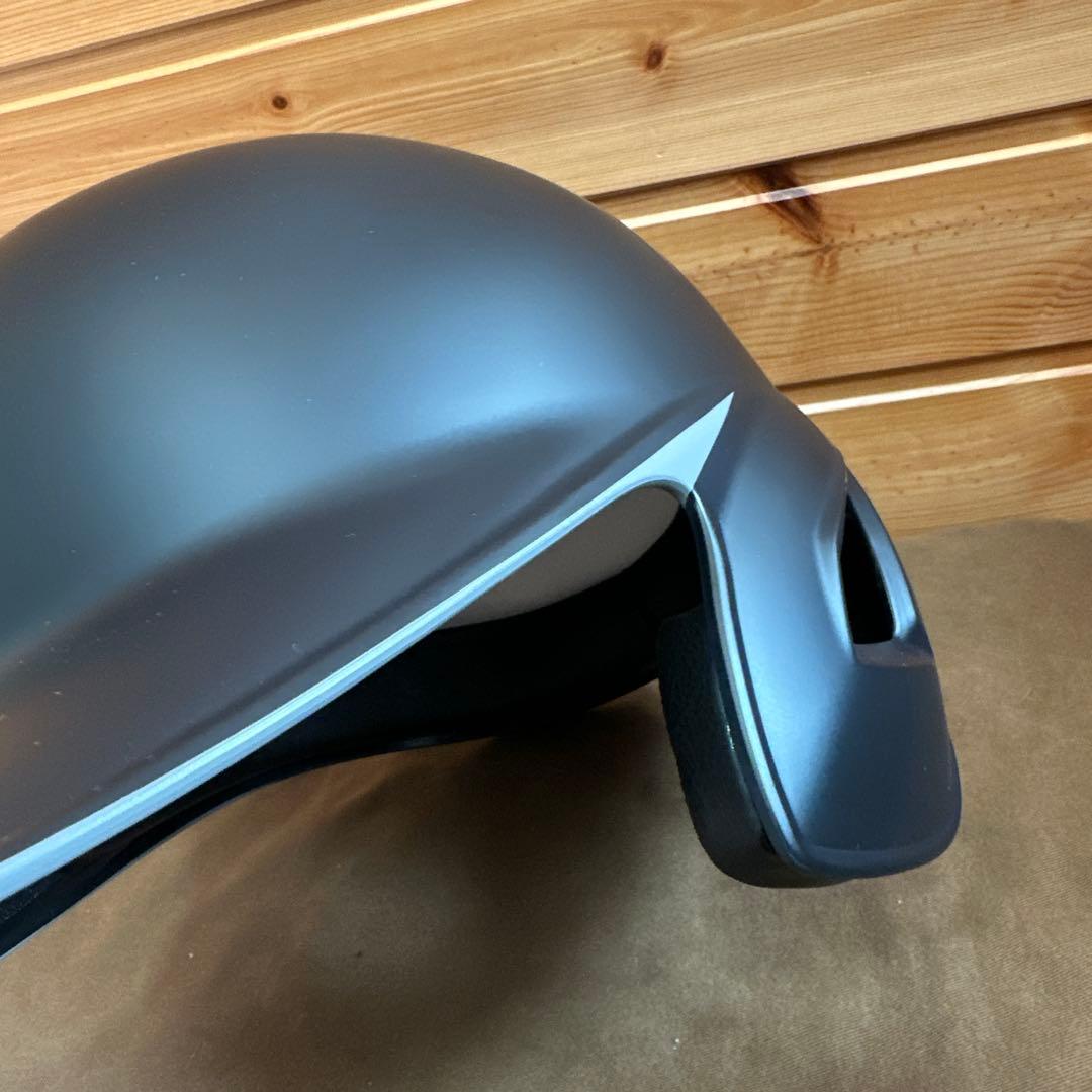 美品⭐️ゼット（ZETT） 軟式打者用片耳ヘルメット つや消しブラック オーダー品