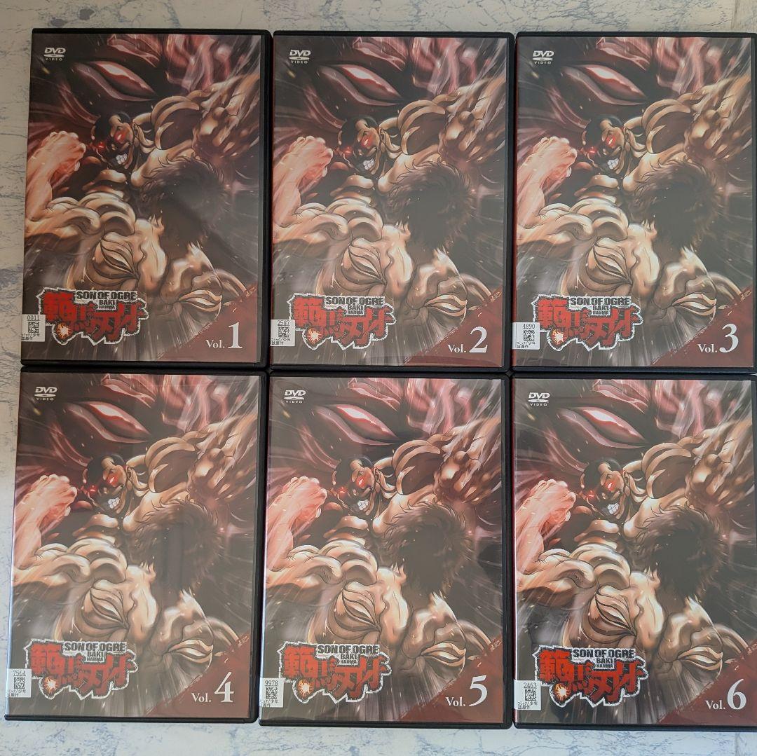 DVD　範馬刃牙、野人戦争編、親子喧嘩編　全19巻　新品ケース付