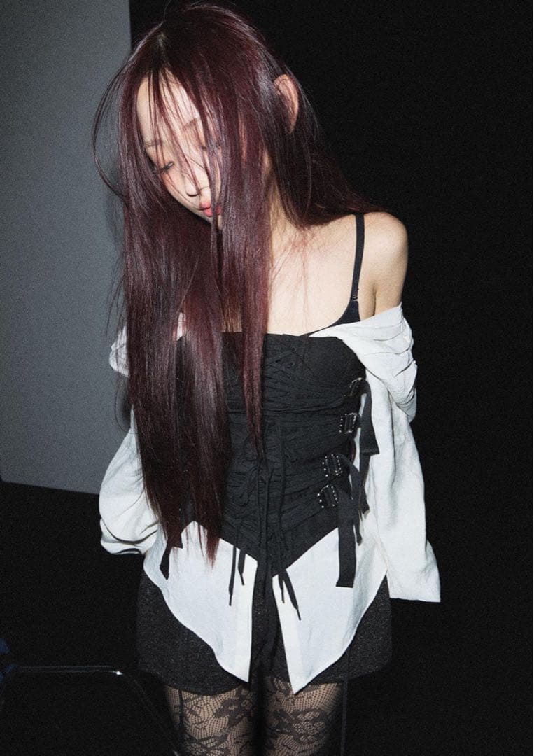 トップス S burlesque corset blouse