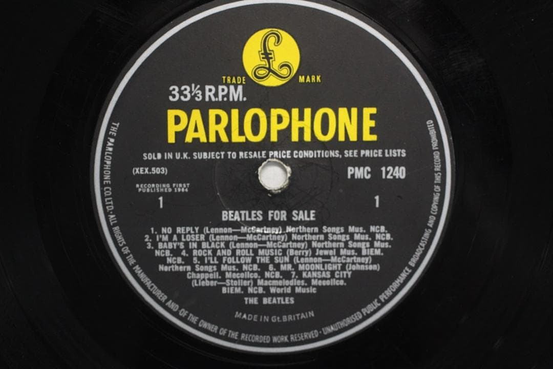 英LP The Beatles For Sale UK盤 Mono 2ndプレス