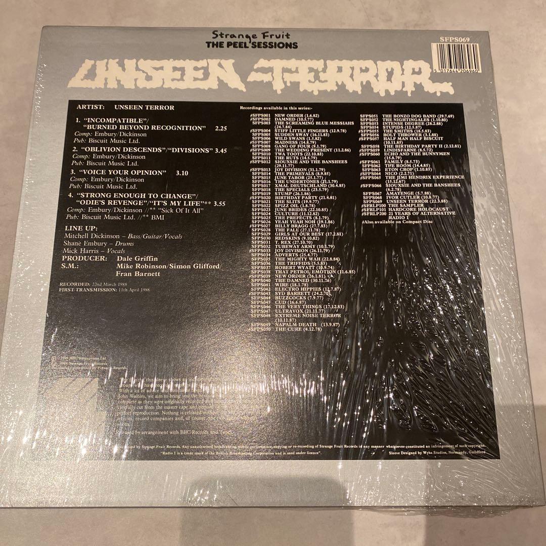 UNSEEN TERROR / THE PEEL SESSIONS 【LP】