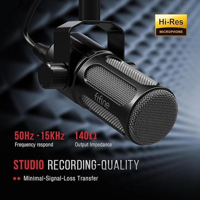 FIFINE XLR 高性能 ダイナミックマイク XLR端子のみ搭載 TANK1
