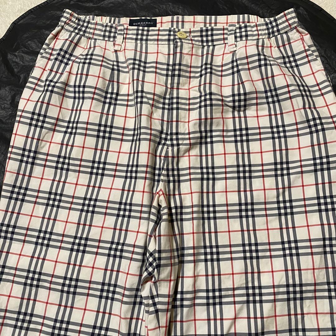 【美品◦2XL✨】バーバリーゴルフ 7分丈 ノバチェックパンツ 大きいサイズ