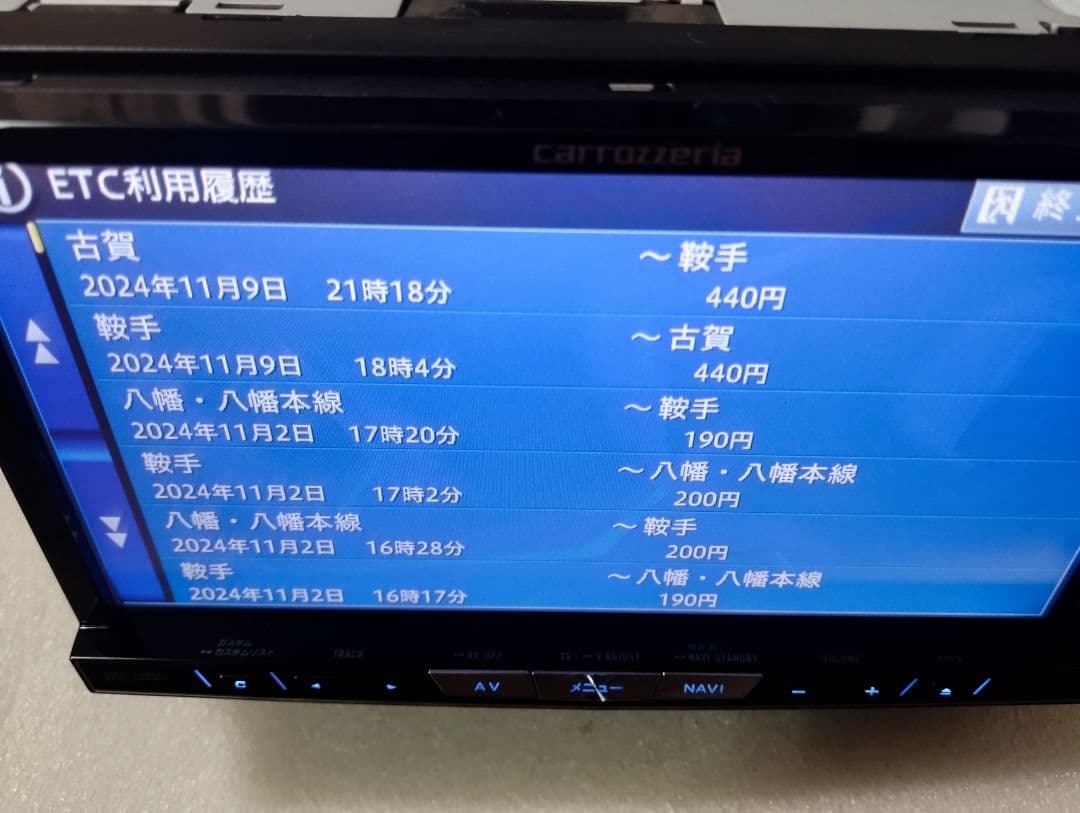 カロッツェリアナビ連動　ETC車載器　軽自動車