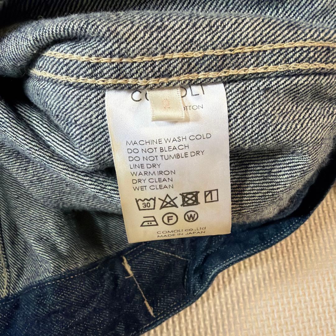 【美品】comoli デニムジャケット　サイズ2