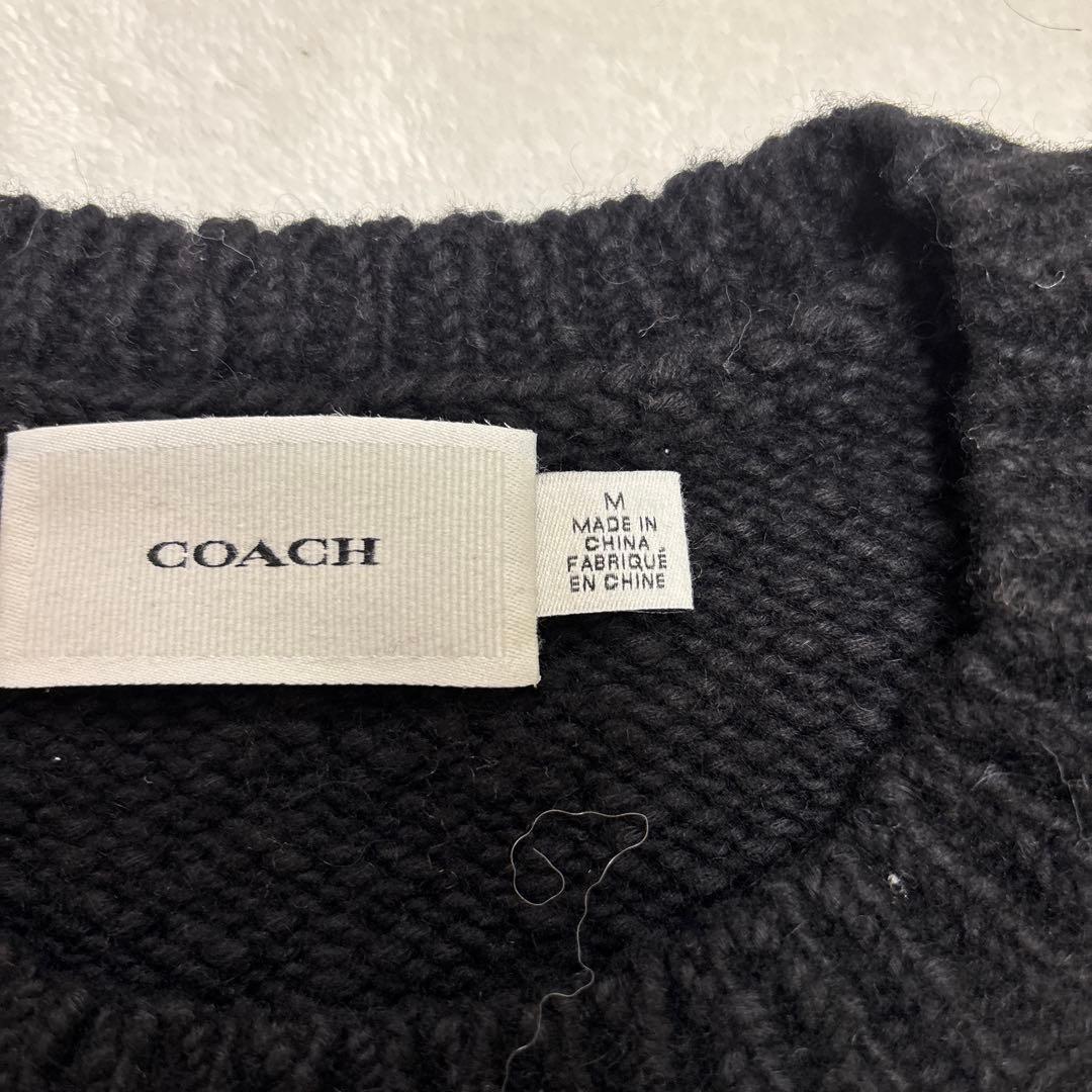 専用COACH ブラック ニットベスト
