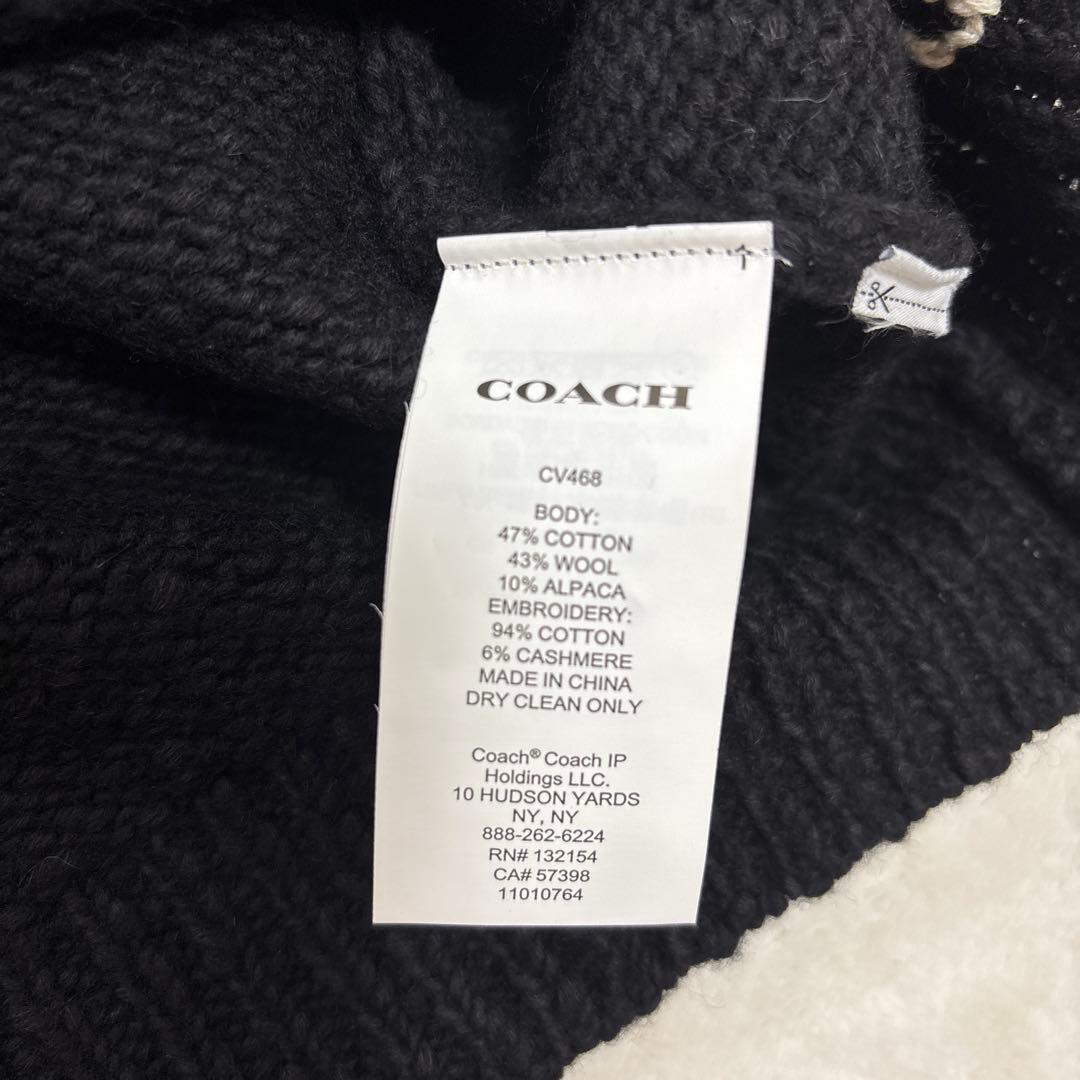 専用COACH ブラック ニットベスト
