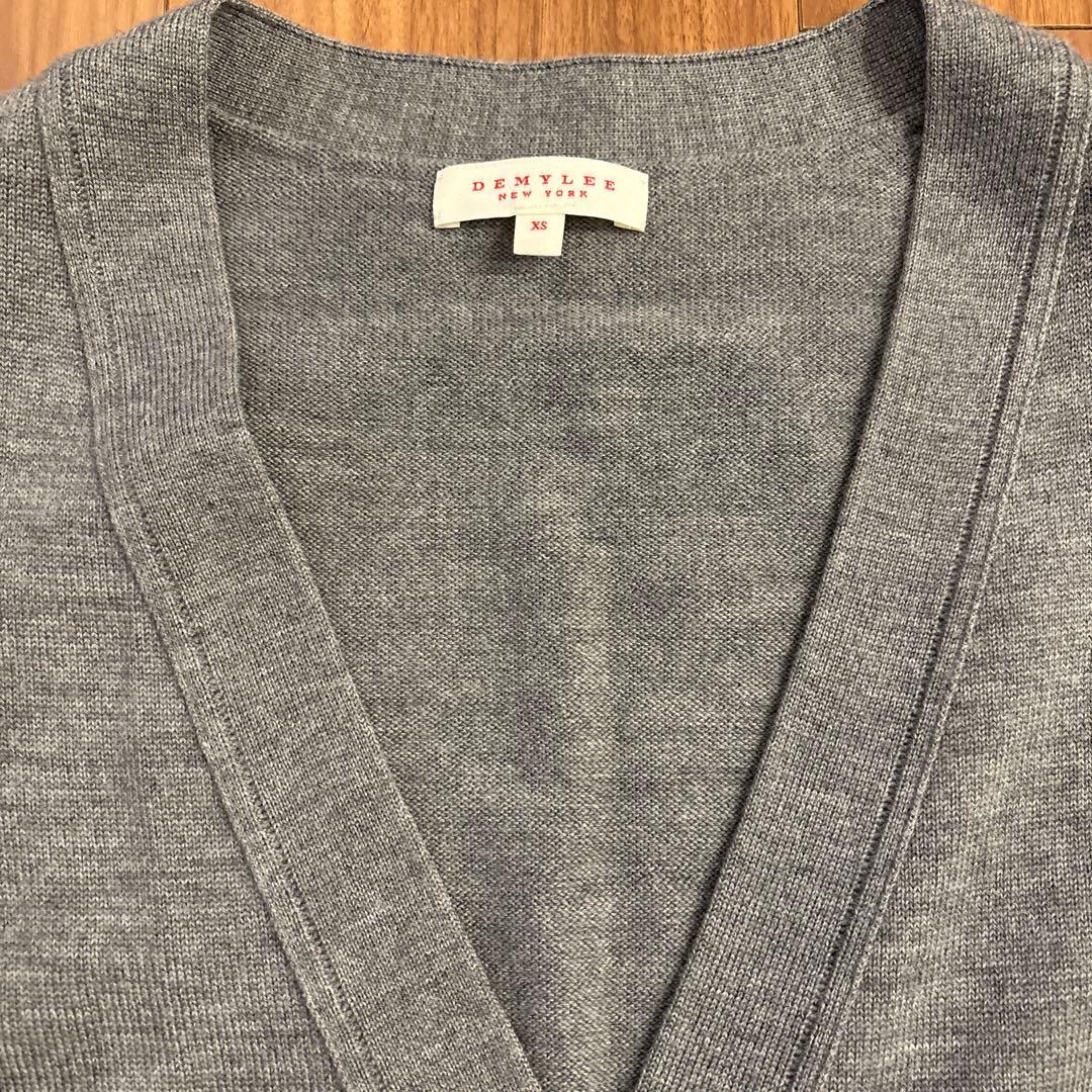 【RonHerman DEMYLEE】美品 グレー Vネックベスト XS ウール