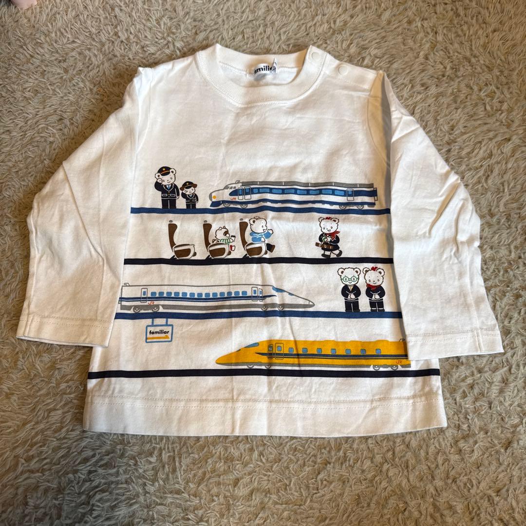 美品　ファミリア　JR東海コラボ　ロンT 90