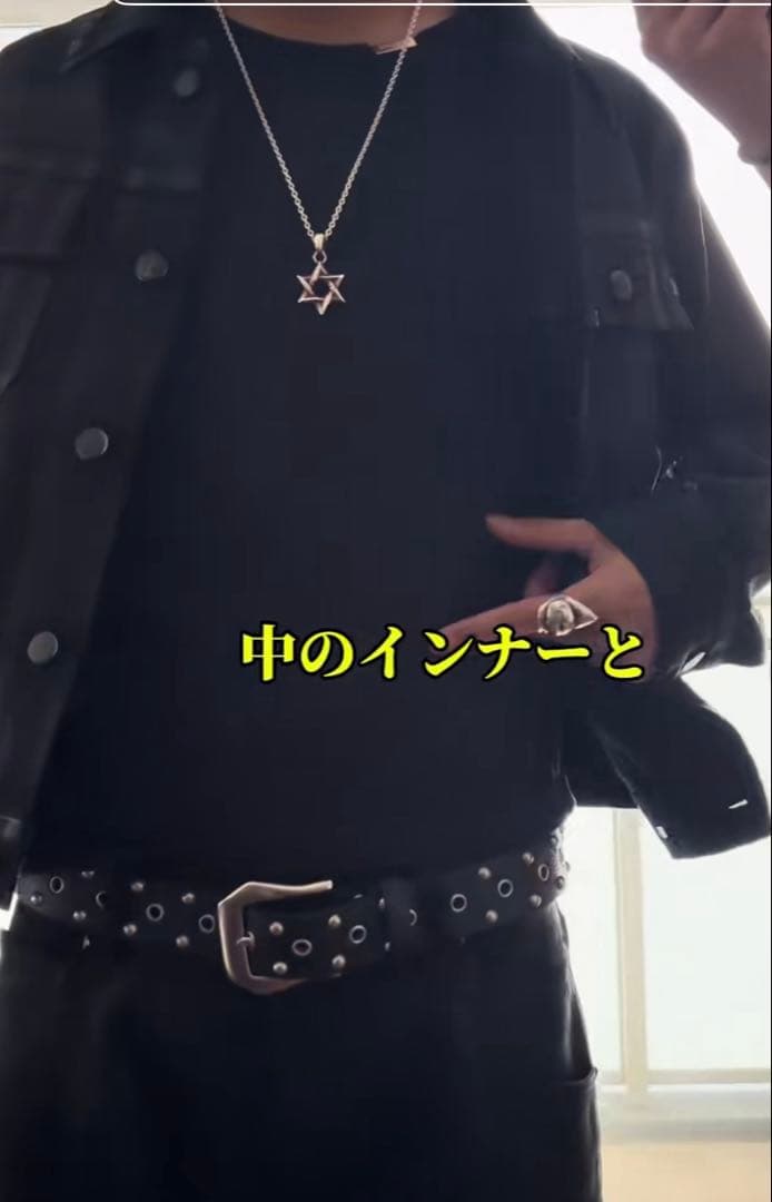 DECOROSO black denim jacket yuya着用