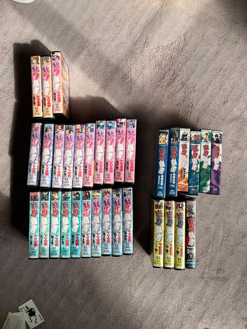 【値下げ】幽遊白書 VHS 全23巻＋OVA＋劇場版計33本 完品特典トランプ付