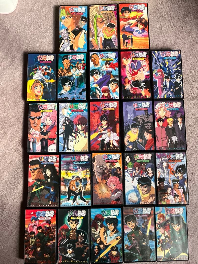 【値下げ】幽遊白書 VHS 全23巻＋OVA＋劇場版計33本 完品特典トランプ付
