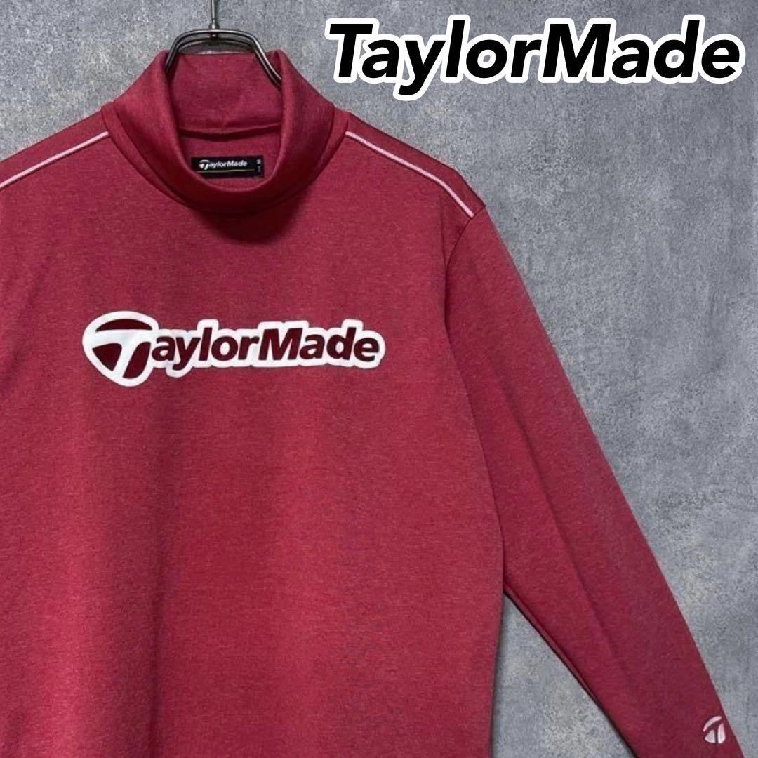 TaylorMade テーラーメイド タートルネック シャツ レッド系 M 長袖