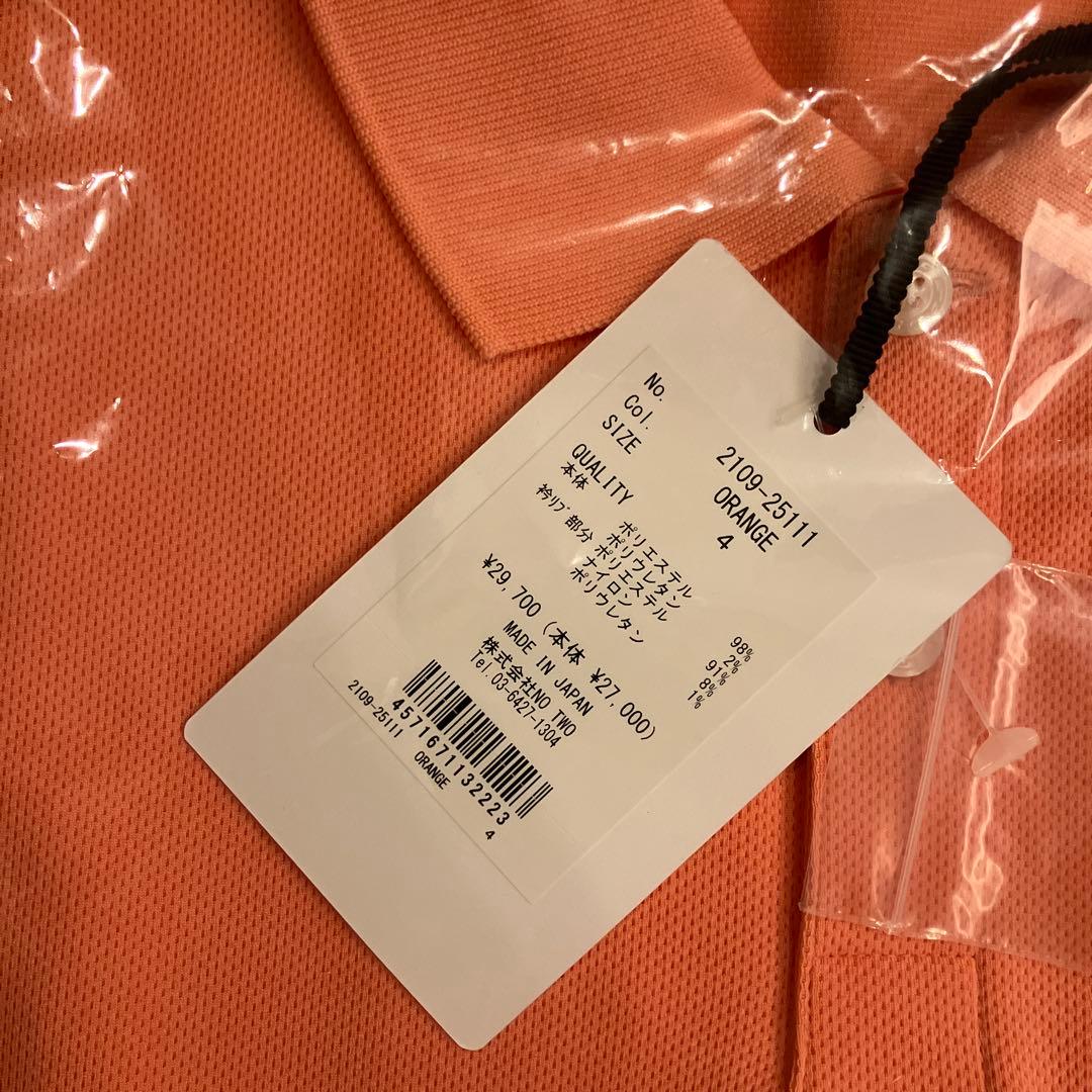 CPG GOLF SIMPLE POLO メンズ ゴルフウェア カラー：オレンジ
