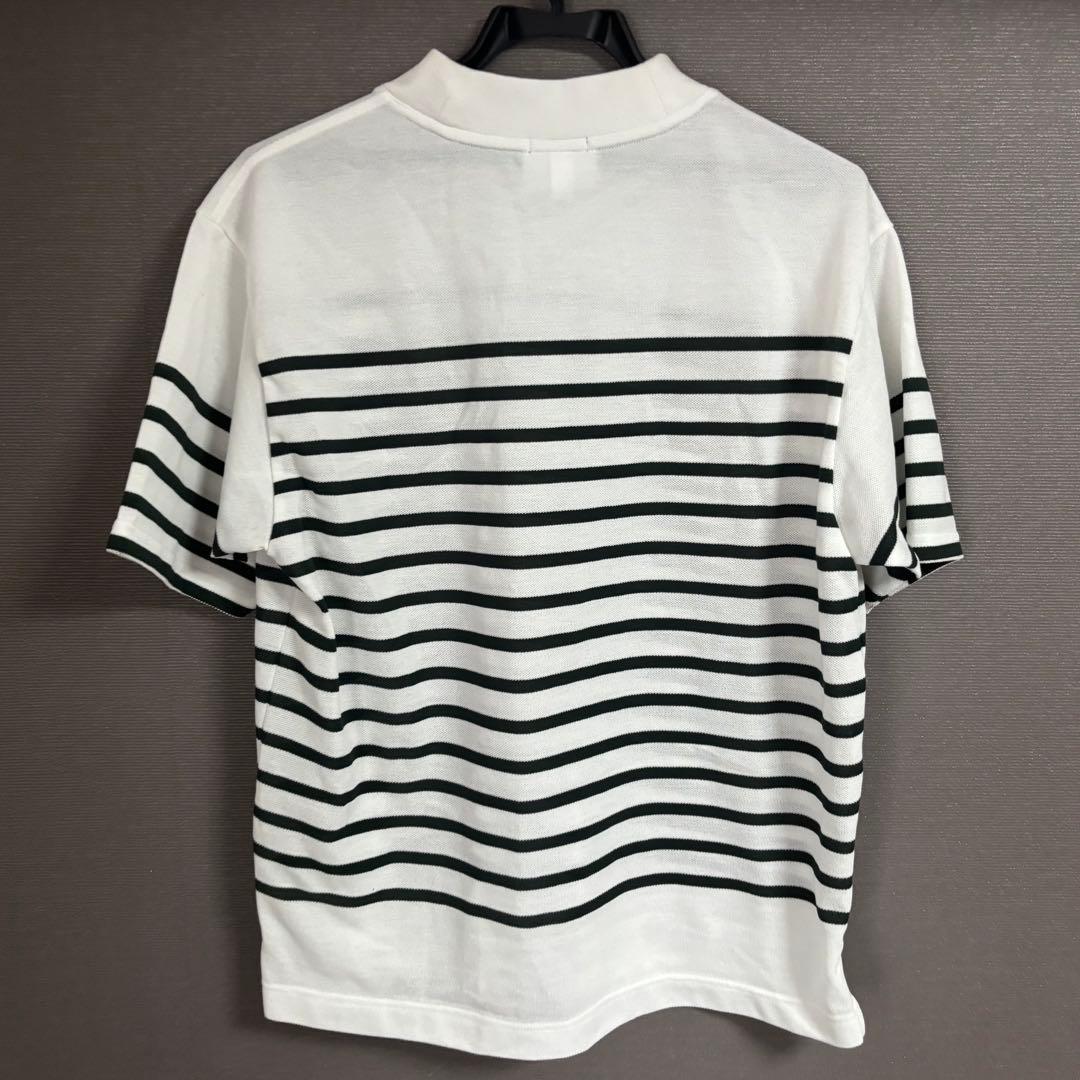 Lacoste BEAMS GOLF 別注 ボーダー モックネックシャツ　 M