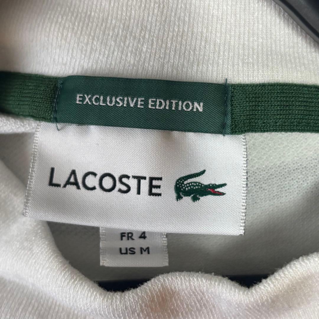 Lacoste BEAMS GOLF 別注 ボーダー モックネックシャツ　 M