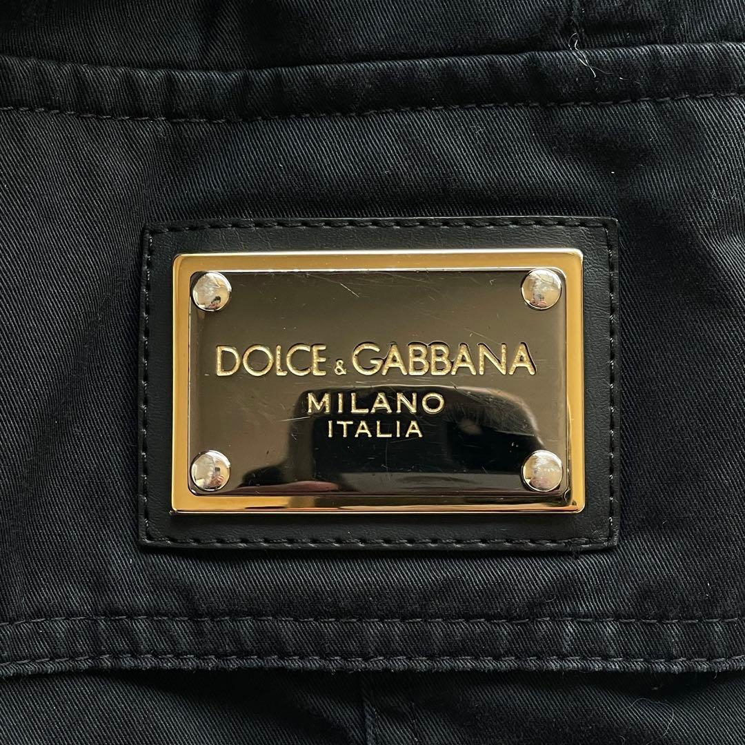 美品 XLサイズ DOLCE&GABBANA カーゴパンツ ロゴメタルプレート