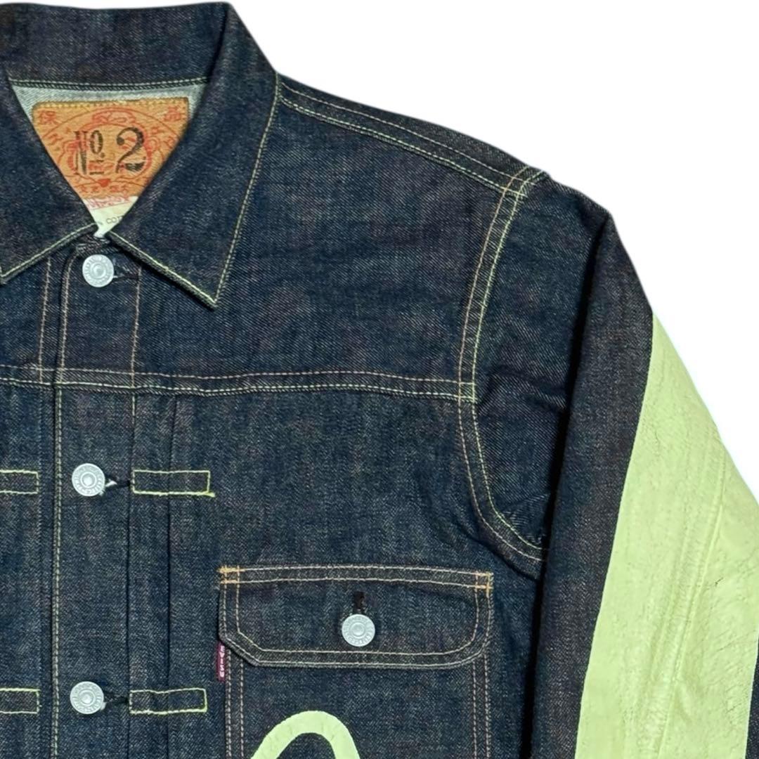 美品 濃紺 EVISU 1506 大黒 1st デニムジャケット 38 日本製