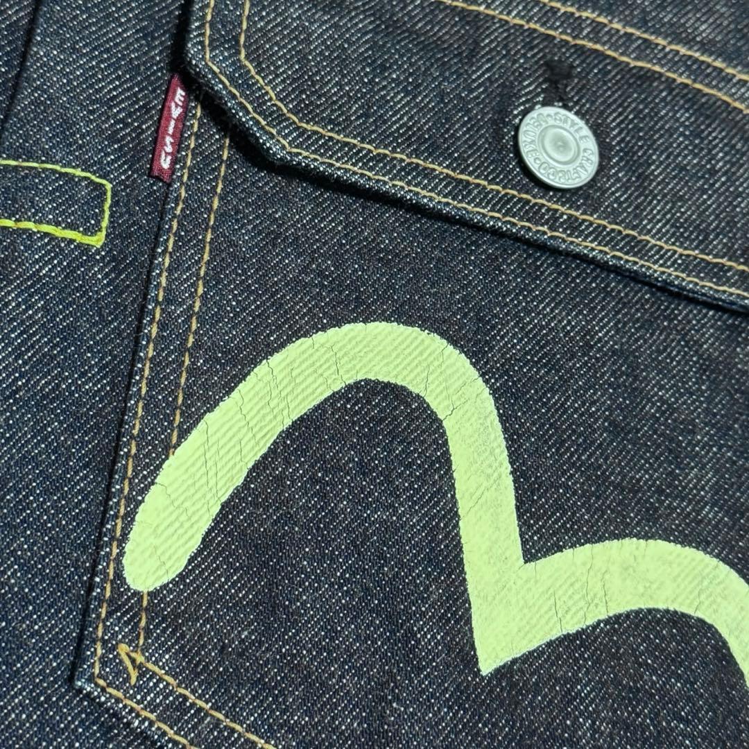 美品 濃紺 EVISU 1506 大黒 1st デニムジャケット 38 日本製